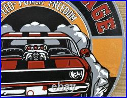 Vintage Hot Rod Garage Porcelain Sign Gas Station Auto Shop Dealership
