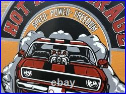 Vintage Hot Rod Garage Porcelain Sign Gas Station Auto Shop Dealership