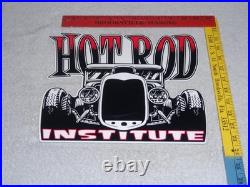 Vintage Hot Rod Institute Deuce Coupe Car? 12 Metal Shop Gasoline & Oil Sign