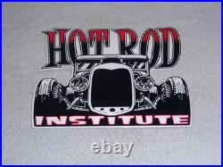 Vintage Hot Rod Institute Deuce Coupe Car? 12 Metal Shop Gasoline & Oil Sign