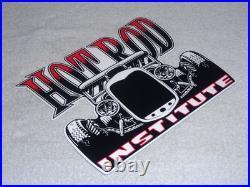 Vintage Hot Rod Institute Deuce Coupe Car? 12 Metal Shop Gasoline & Oil Sign