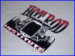 Vintage Hot Rod Institute Deuce Coupe Car? 12 Metal Shop Gasoline & Oil Sign