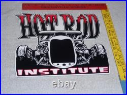 Vintage Hot Rod Institute Deuce Coupe Car? 12 Metal Shop Gasoline & Oil Sign
