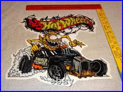 Vintage Hot Wheels Devil Monster Broken Promises Car Ratfink Metal Gas Oil Sign