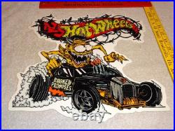 Vintage Hot Wheels Devil Monster Broken Promises Car Ratfink Metal Gas Oil Sign