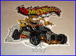 Vintage Hot Wheels Devil Monster Broken Promises Car Ratfink Metal Gas Oil Sign
