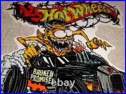 Vintage Hot Wheels Devil Monster Broken Promises Car Ratfink Metal Gas Oil Sign Vintage Hot Wheels Devil Monster Broken Promises Car Ratfink Metal Gas Oil Sign