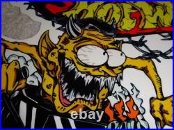 Vintage Hot Wheels Devil Monster Broken Promises Car Ratfink Metal Gas Oil Sign