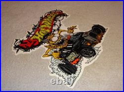 Vintage Hot Wheels Devil Monster Broken Promises Car Ratfink Metal Gas Oil Sign
