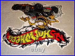 Vintage Hot Wheels Devil Monster Broken Promises Car Ratfink Metal Gas Oil Sign