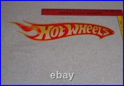 Vintage Hot Wheels Die-cut Race Car 16 Metal Cars, Gasoline Oil Matchbox Sign