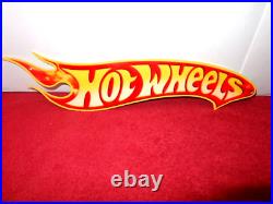 Vintage Hot Wheels Die-cut Race Car 16 Metal Cars, Gasoline Oil Matchbox Sign