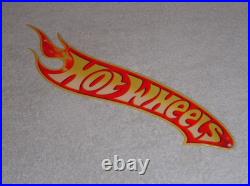 Vintage Hot Wheels Die-cut Race Car 16 Metal Cars, Gasoline Oil Matchbox Sign