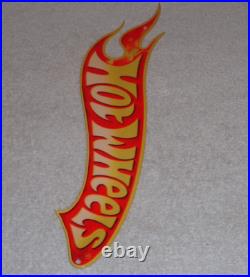 Vintage Hot Wheels Die-cut Race Car 16 Metal Cars, Gasoline Oil Matchbox Sign