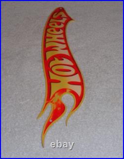 Vintage Hot Wheels Die-cut Race Car 16 Metal Cars, Gasoline Oil Matchbox Sign