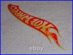 Vintage Hot Wheels Die-cut Race Car 16 Metal Cars, Gasoline Oil Matchbox Sign