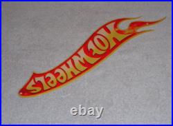 Vintage Hot Wheels Die-cut Race Car 16 Metal Cars, Gasoline Oil Matchbox Sign
