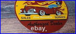 Vintage Hot Wheels Porcelain Auto Batman Service Batmobile Gas Pump Plate Sign