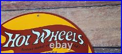 Vintage Hot Wheels Porcelain Auto Batman Service Batmobile Gas Pump Plate Sign