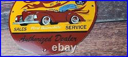 Vintage Hot Wheels Porcelain Auto Batman Service Batmobile Gas Pump Plate Sign