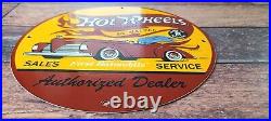 Vintage Hot Wheels Porcelain Auto Batman Service Batmobile Gas Pump Plate Sign