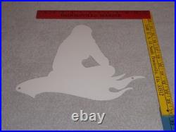 Vintage Hot Wheels Woman? 12 Metal? Race Car Gasoline Oil Advertising Sign