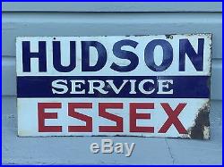 Vintage Hudson-Essex Service Double Sided Porcelain Auto/Car Dealership Sign