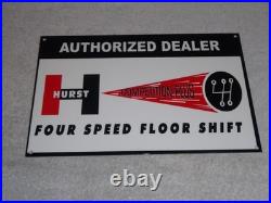Vintage Hurst Competition Plus 4 5 Speed Shifter 12 Metal Car Gasoline Oil Sign