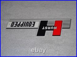 Vintage Hurst Equipped 4 5 Speed Shifter 12 Metal Car Truck Gasoline & Oil Sign