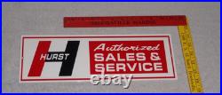 Vintage Hurst Sales & Service 4 5 Speed Shifter 15 Metal Car, Gasoline Oil Sign