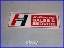 Vintage Hurst Sales & Service 4 5 Speed Shifter 15 Metal Car, Gasoline Oil Sign
