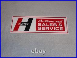 Vintage Hurst Sales & Service 4 5 Speed Shifter 15 Metal Car, Gasoline Oil Sign