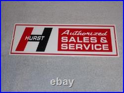 Vintage Hurst Sales & Service 4 5 Speed Shifter 15 Metal Car, Gasoline Oil Sign