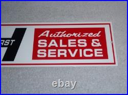 Vintage Hurst Sales & Service 4 5 Speed Shifter 15 Metal Car, Gasoline Oil Sign
