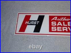 Vintage Hurst Sales & Service 4 5 Speed Shifter 15 Metal Car, Gasoline Oil Sign