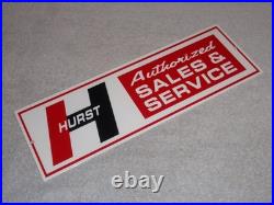 Vintage Hurst Sales & Service 4 5 Speed Shifter 15 Metal Car, Gasoline Oil Sign
