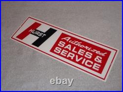 Vintage Hurst Sales & Service 4 5 Speed Shifter 15 Metal Car, Gasoline Oil Sign