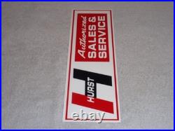 Vintage Hurst Sales & Service 4 5 Speed Shifter 15 Metal Car, Gasoline Oil Sign