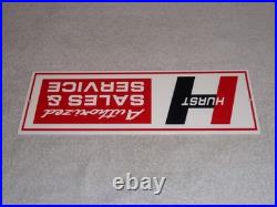Vintage Hurst Sales & Service 4 5 Speed Shifter 15 Metal Car, Gasoline Oil Sign