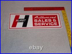 Vintage Hurst Sales & Service 4 5 Speed Shifter 15 Metal Car, Gasoline Oil Sign