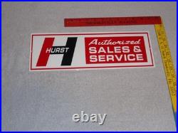 Vintage Hurst Sales & Service 4 5 Speed Shifter 15 Metal Car, Gasoline Oil Sign