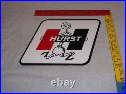 Vintage Hurst Shifter 4 5 Speed Shift Auto Racing Mascot Metal Gasoline Oil Sign