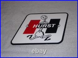 Vintage Hurst Shifter 4 5 Speed Shift Auto Racing Mascot Metal Gasoline Oil Sign