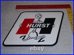 Vintage Hurst Shifter 4 5 Speed Shift Auto Racing Mascot Metal Gasoline Oil Sign