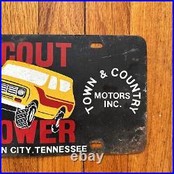 Vintage International scout IH License Plate Original Scout Power Jc Tennessee