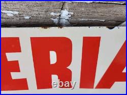 Vintage Iskenderian Porcelain Sign 30 Old Poly Dyne Car Auto Parts Profile Cams