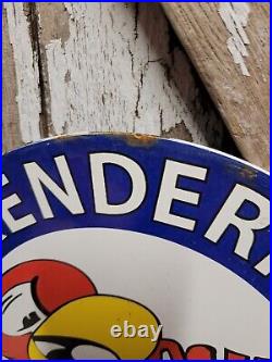 Vintage Iskenderian Porcelain Sign Poly Dyne Racing Cams Gas Auto Parts Car Oil