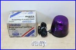 Vintage JDM Nissan 12 volt Purple Flashing Emergency Light, NOS, s13 s14 r32 r33