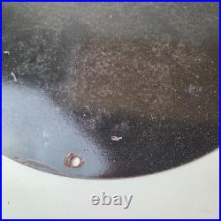 Vintage Jaguar Sign Luxury Automobile Motors Gas Pump Porcelain Sign