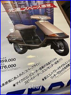 Vintage Japanese Honda Dealer Sign Window Poster